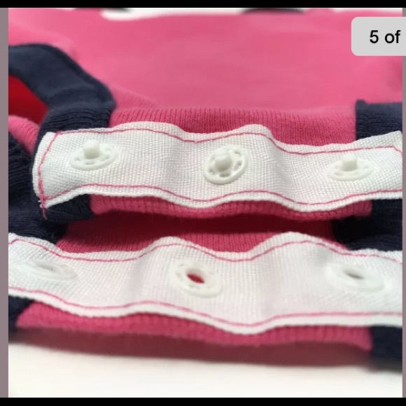 Nike Swish Logo Pink with Blue Bodysuit - Picture 5 of 5